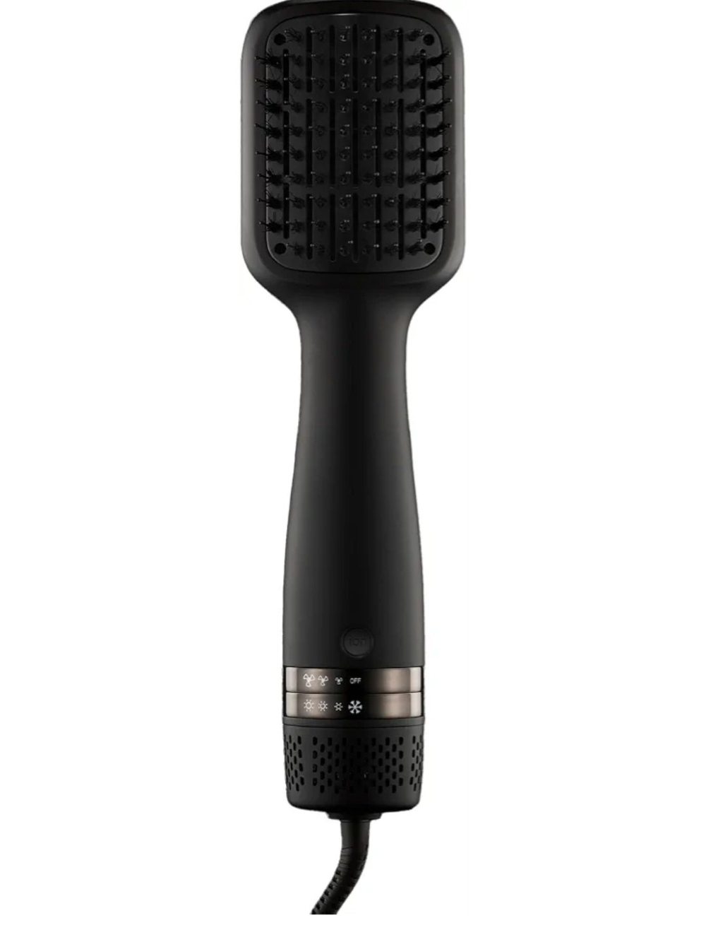 Black Heated Paddle Brush Hair Styler - Men Grooming